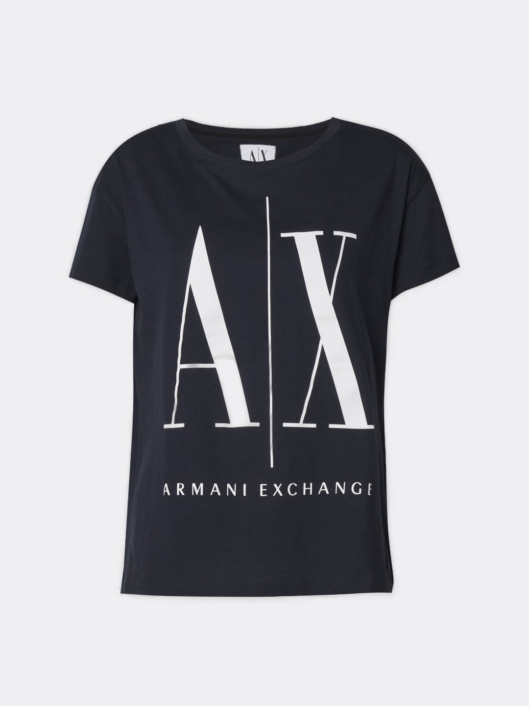 Armani Exchange T-Shirt Logo da Donna Blu Navy