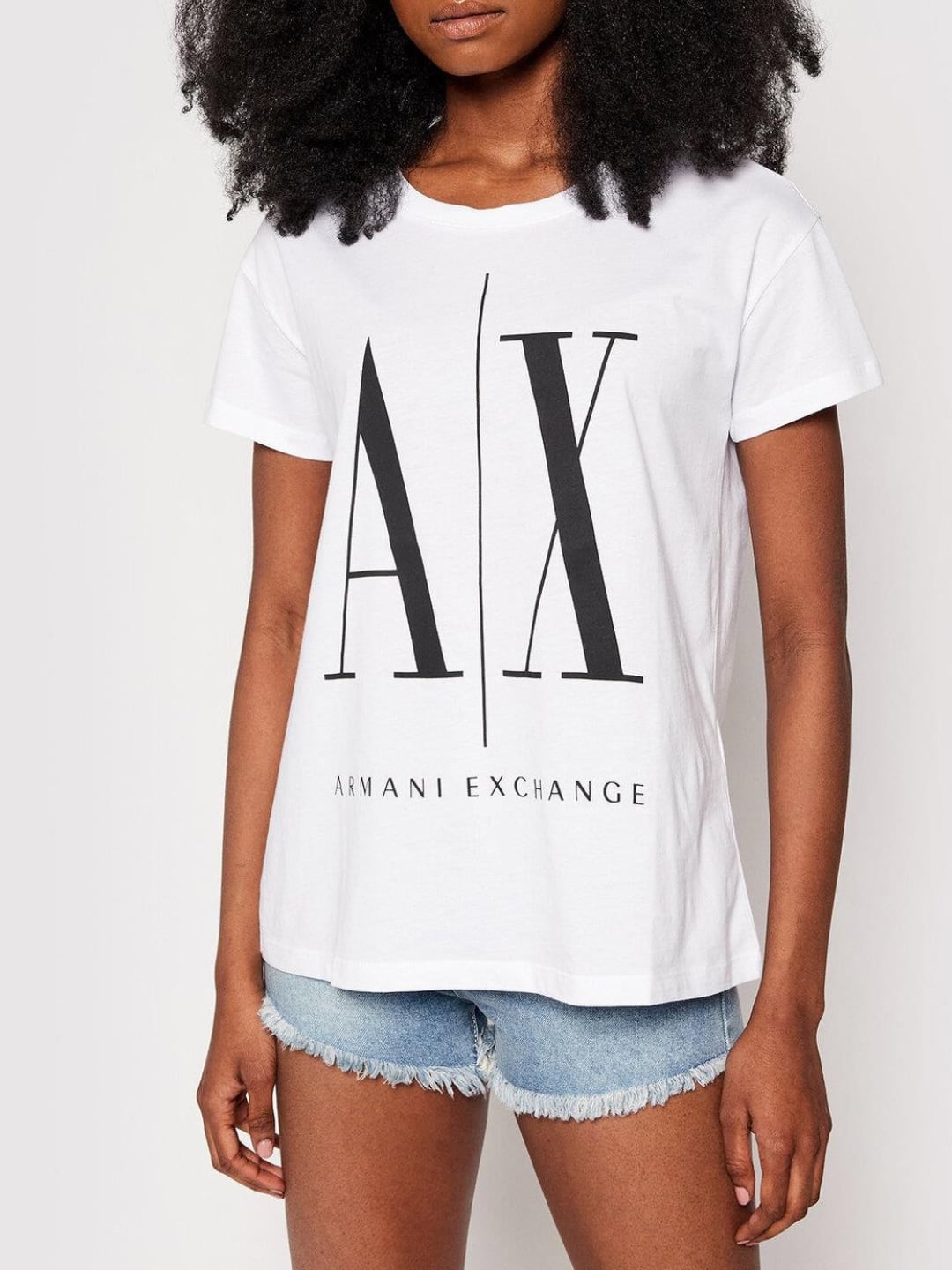 Armani Exchange T-Shirt Logo da Donna Bianco