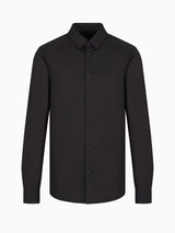 Armani Exchange Camicia in tessuto stretch Nero