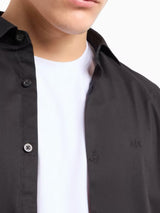 Armani Exchange Camicia in tessuto stretch Nero