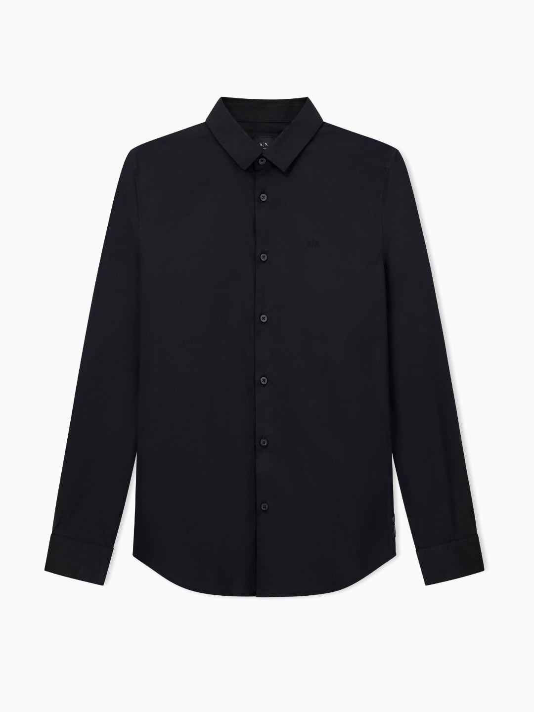 Armani Exchange Camicia in tessuto stretch Nero