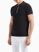 Armani Exchange Polo Con Logo A Contrasto Nero
