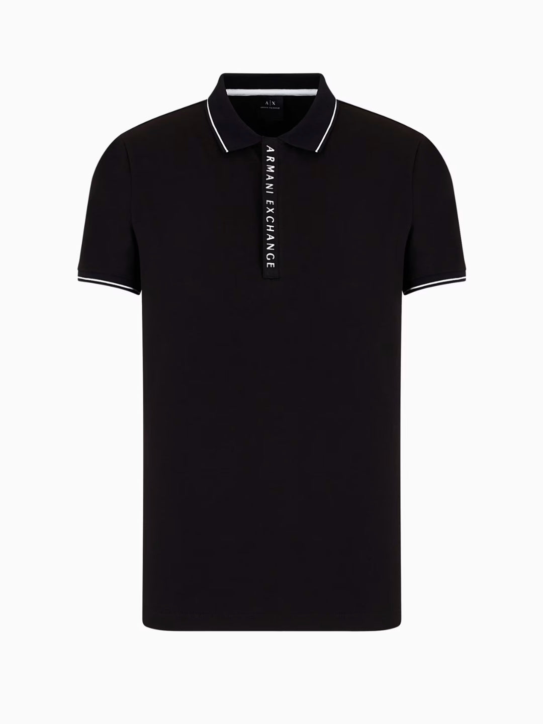 Armani Exchange Polo Con Logo A Contrasto Nero