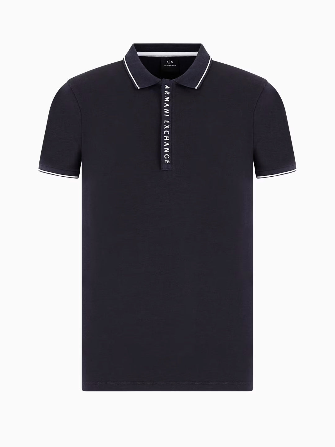 Armani Exchange Polo Con Logo A Contrasto Blu Navy