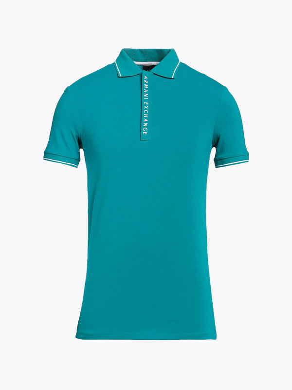 Armani Exchange Polo Con Logo A Contrasto Verde
