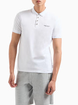 Armani Exchange Polo In Jersey Milano new York Bianco