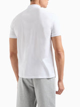 Armani Exchange Polo In Jersey Milano new York Bianco