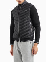 Armani Exchange Piumino Smanicato Imbottito Double Face Nero