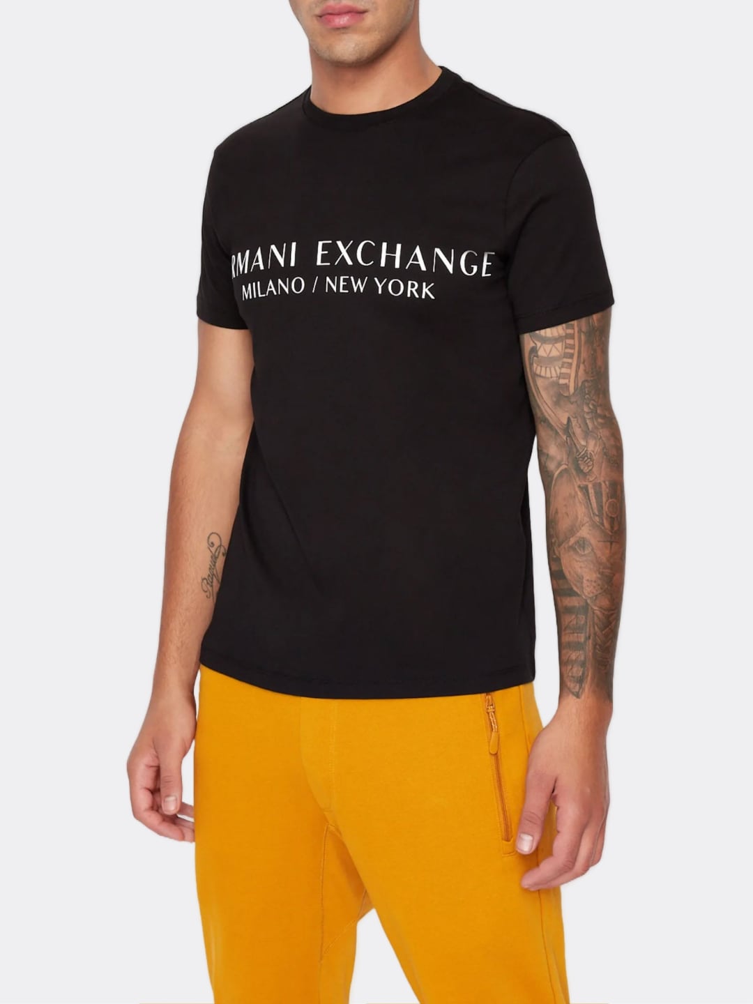 Armani Exchange T-Shirt Logo Uomo Slim Fit Navy