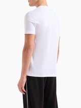 Armani Exchange T-shirt Regular Fit In Jersey Bianco