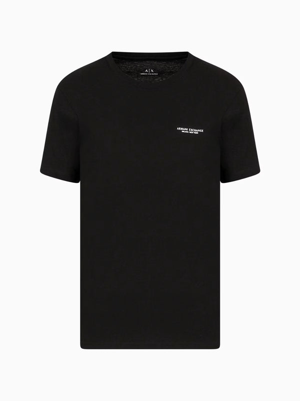 Armani Exchange T-shirt Regular Fit In Jersey Nero