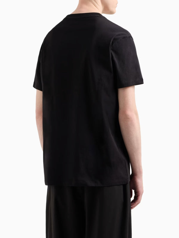 Armani Exchange T-shirt Regular Fit In Jersey Nero