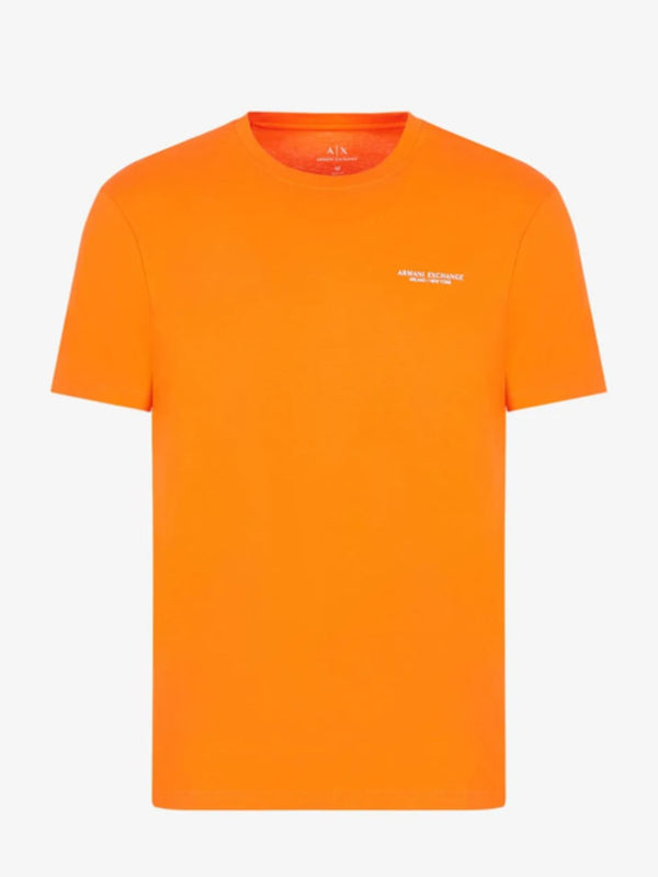 Armani Exchange T-shirt Regular Fit In Jersey Arancione