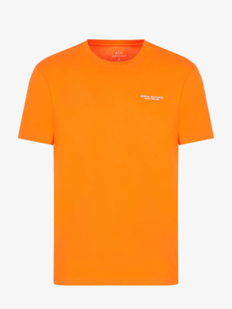Armani Exchange T-shirt Regular Fit In Jersey Arancione