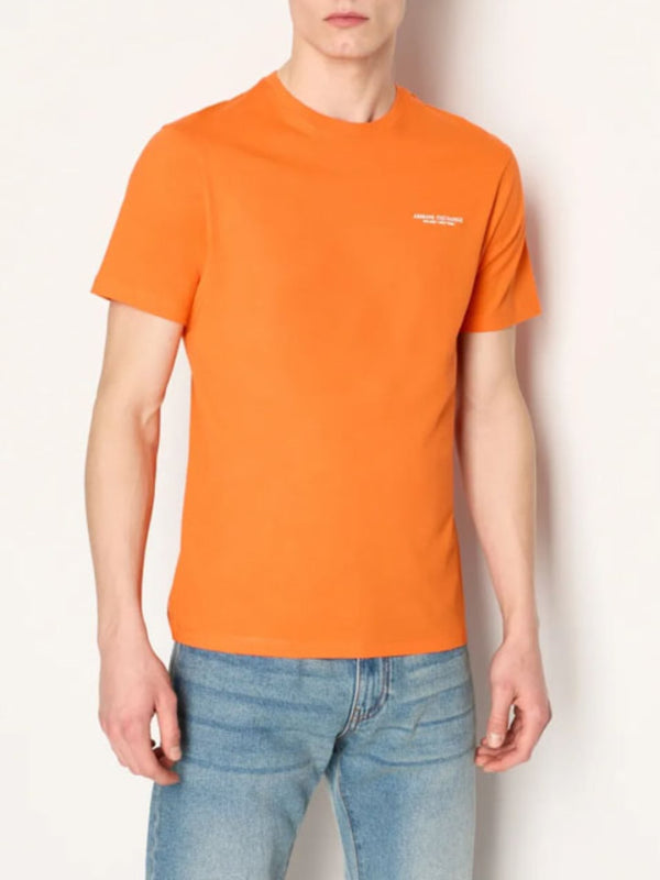 Armani Exchange T-shirt Regular Fit In Jersey Arancione