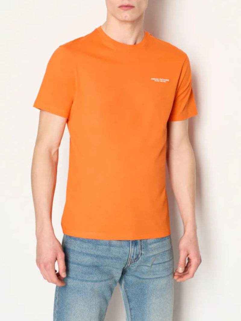 Armani Exchange T-shirt Regular Fit In Jersey Arancione