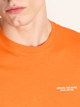 Armani Exchange T-shirt Regular Fit In Jersey Arancione