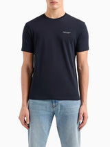 Armani Exchange T-shirt Regular Fit In Jersey Blu Navy