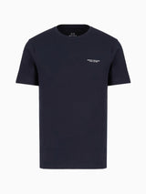 Armani Exchange T-shirt Regular Fit In Jersey Blu Navy