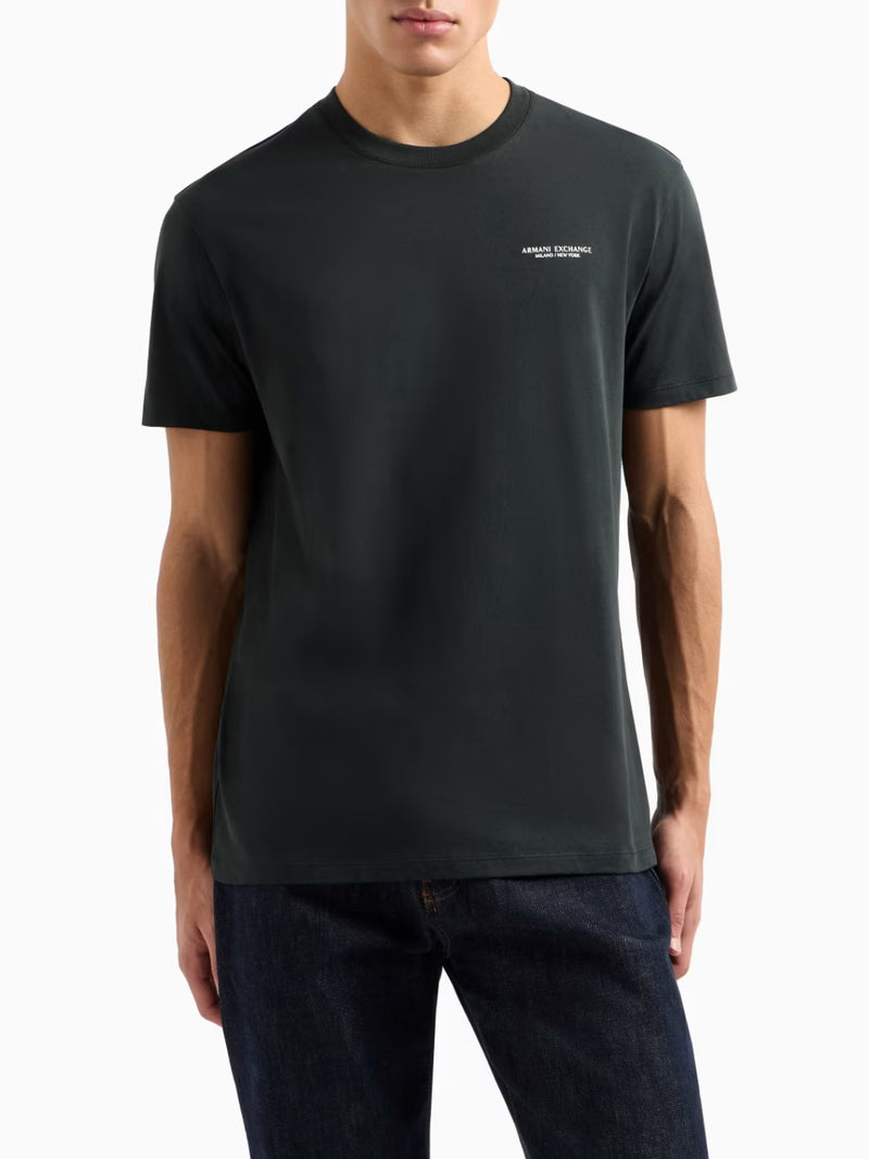 Armani Exchange T-shirt Regular Fit In Jersey Verde