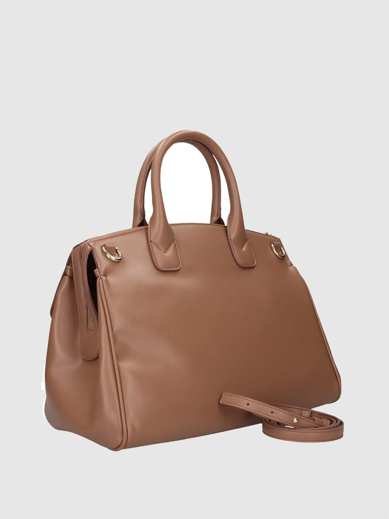 Armani Exchange Borsa A Mano Bauletto Small Con Lucchetto E Dettagli In Metallo Asv Cuoio