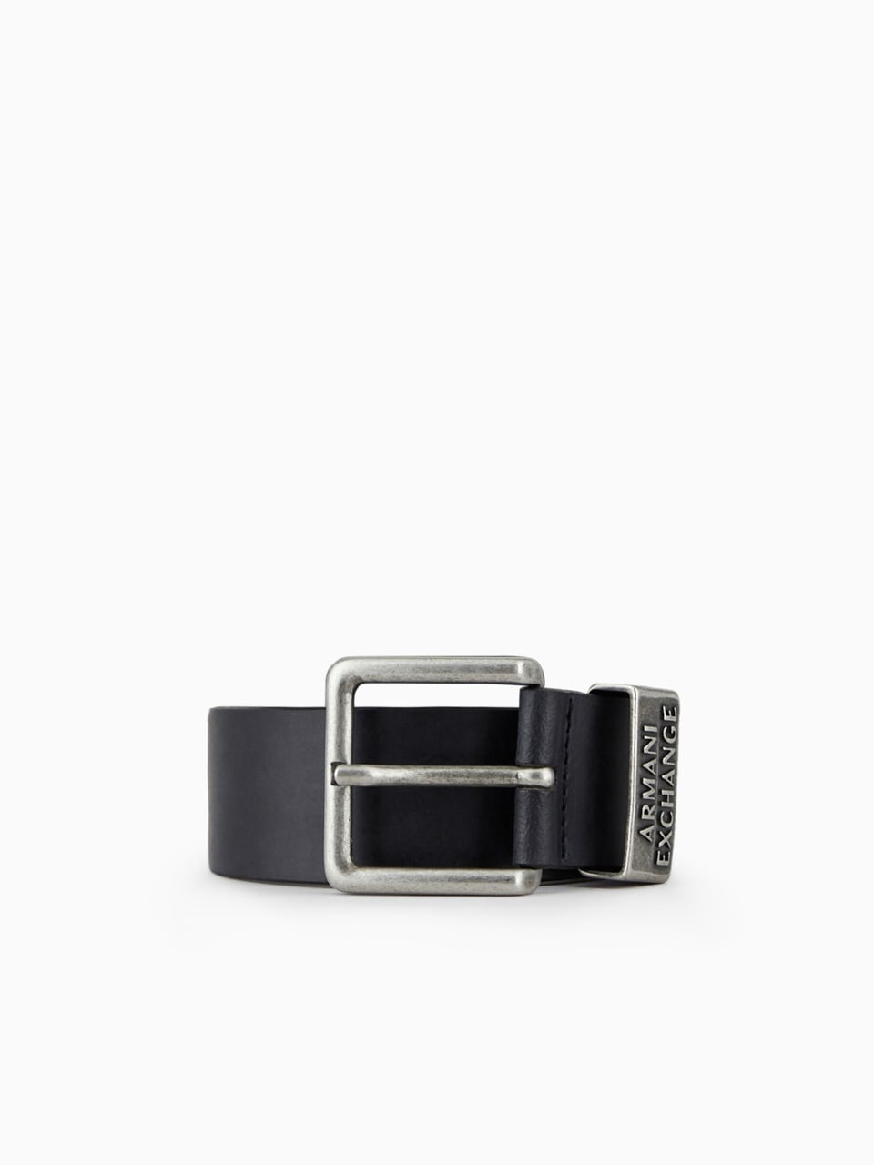 Armani Exchange Cintura in Finta Pelle Nero