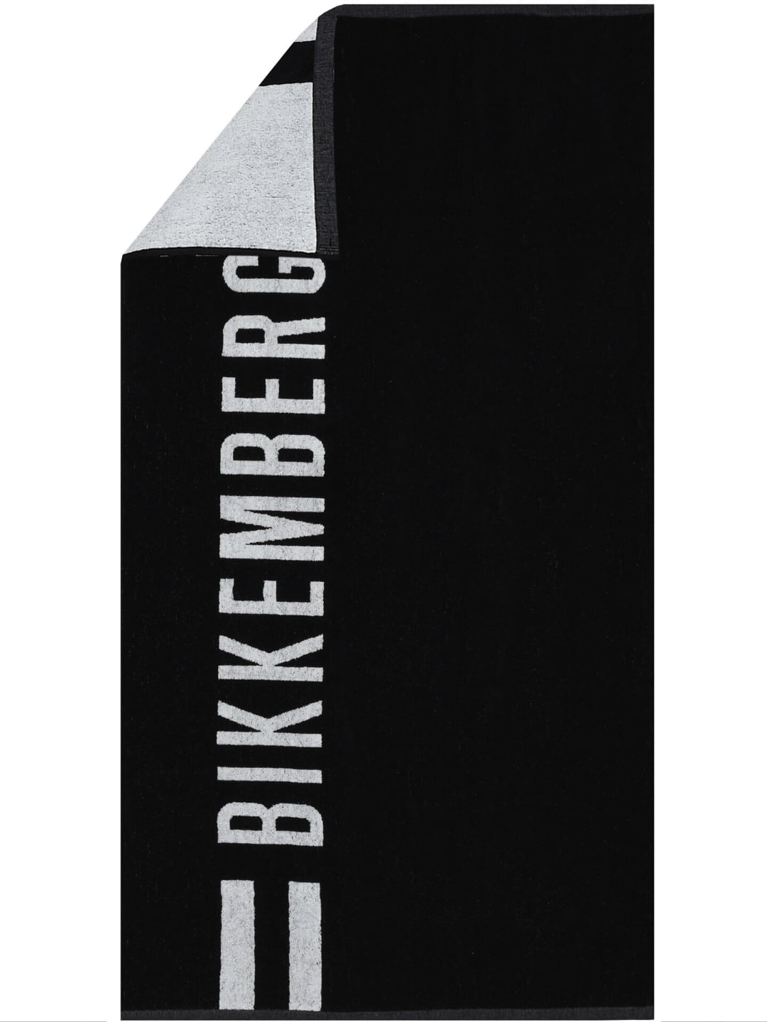Bikkembergs Telo da mare con logo Nero