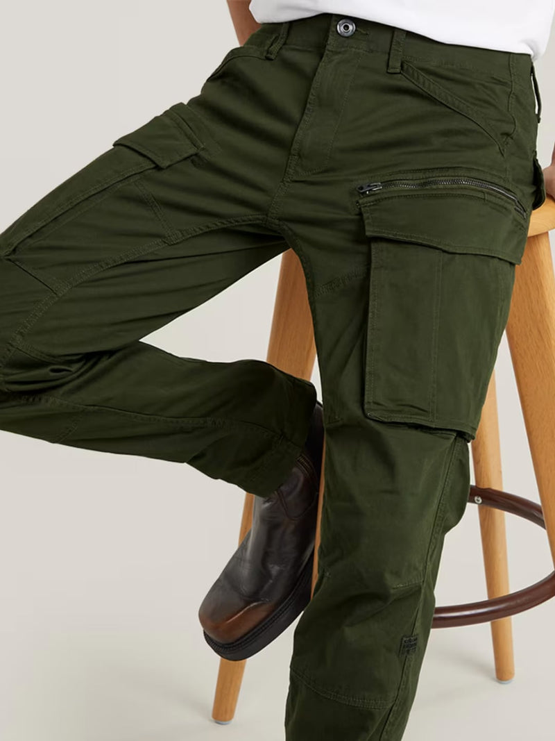 G-Star Pantaloni Rovic Zip 3D Regular Tapered Verde