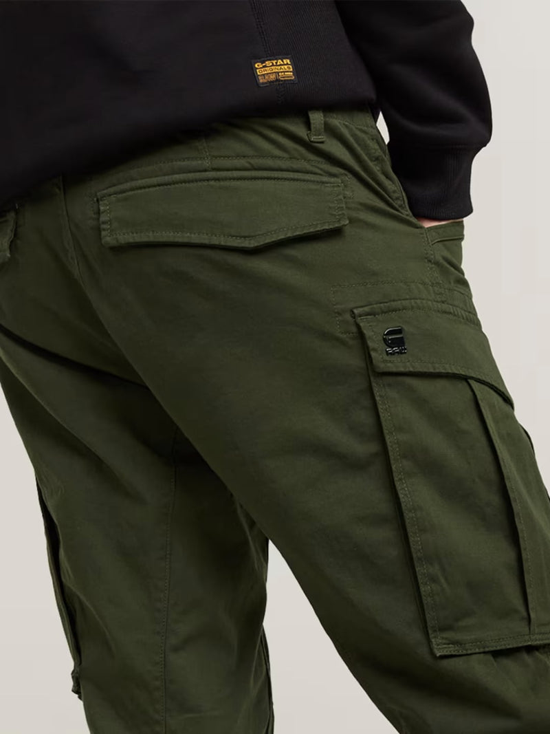 G-Star Pantaloni Rovic Zip 3D Regular Tapered Verde