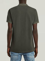 G-Star Polo Dunda Overdyed Slim Grigio