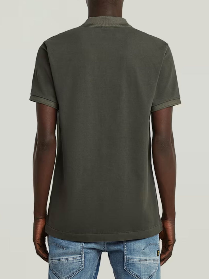 G-Star Polo Dunda Overdyed Slim Grigio