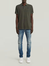 G-Star Polo Dunda Overdyed Slim Grigio