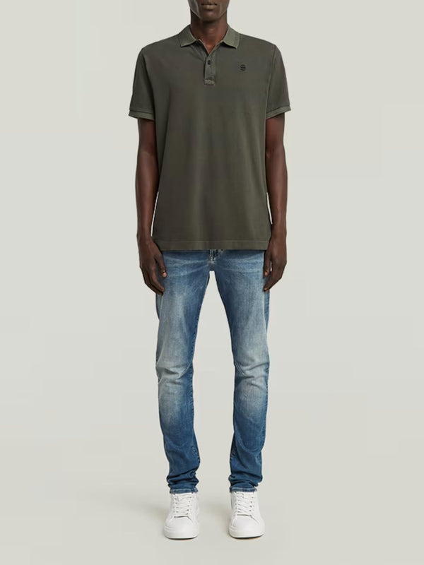 G-Star Polo Dunda Overdyed Slim Grigio