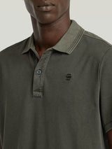 G-Star Polo Dunda Overdyed Slim Grigio