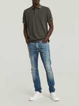 G-Star Polo Dunda Overdyed Slim Grigio