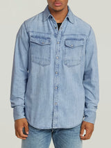 G-Star Camicia Slim Denim Blu Chiaro