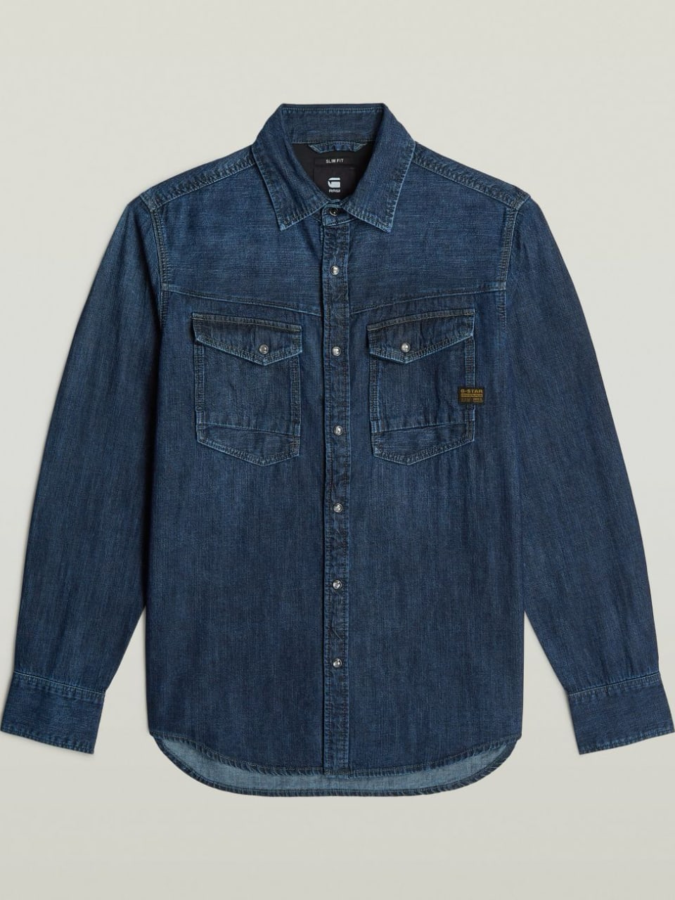 G-Star Camicia Slim Denim Blu Scuro