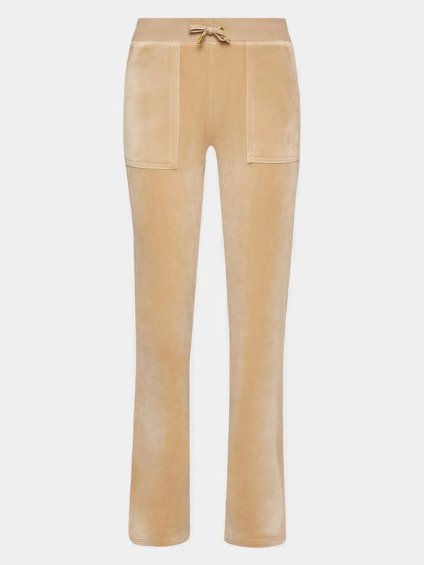 Juicy Couture Pantalone Tuta Del Ray Pocketed Trackpant Beige