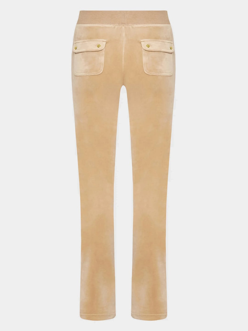 Juicy Couture Pantalone Tuta Del Ray Pocketed Trackpant Beige