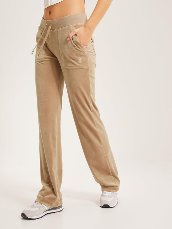 Juicy Couture Pantalone Tuta Del Ray Pocketed Trackpant Beige