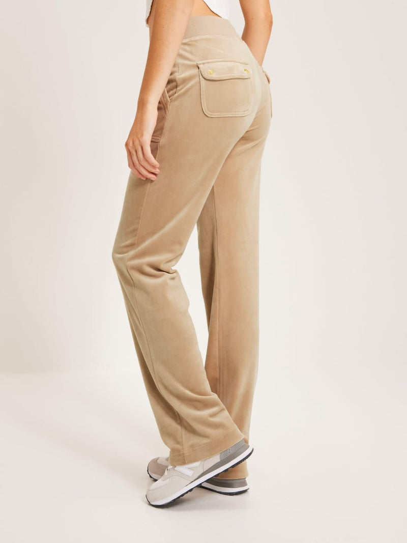 Juicy Couture Pantalone Tuta Del Ray Pocketed Trackpant Beige
