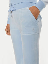 Juicy Couture Pantalone Tuta Del Ray Pocketed Celeste