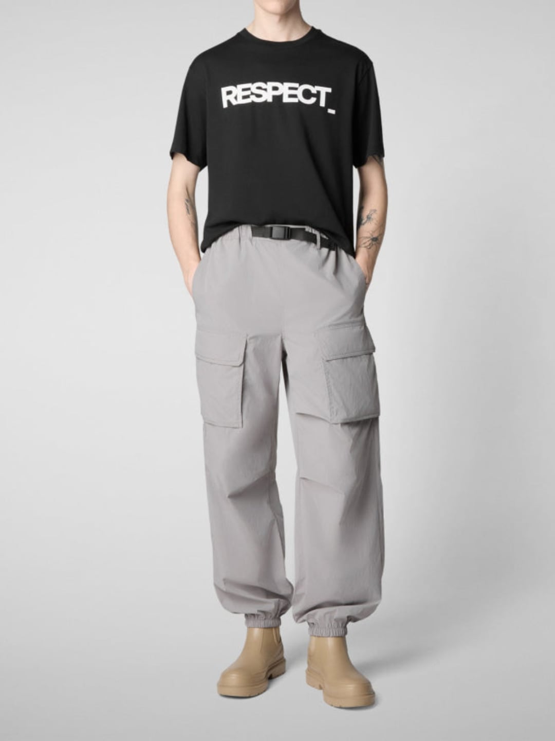 Save The Duck T-Shirt Petar in Cotone Black