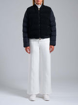 Bomber Ibrido in Teddy Edna Nero