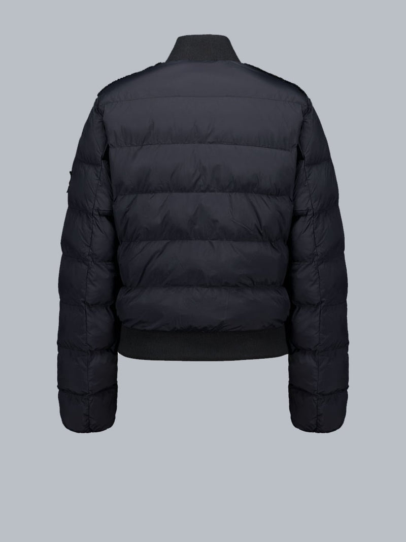 Bomber Ibrido in Teddy Edna Nero