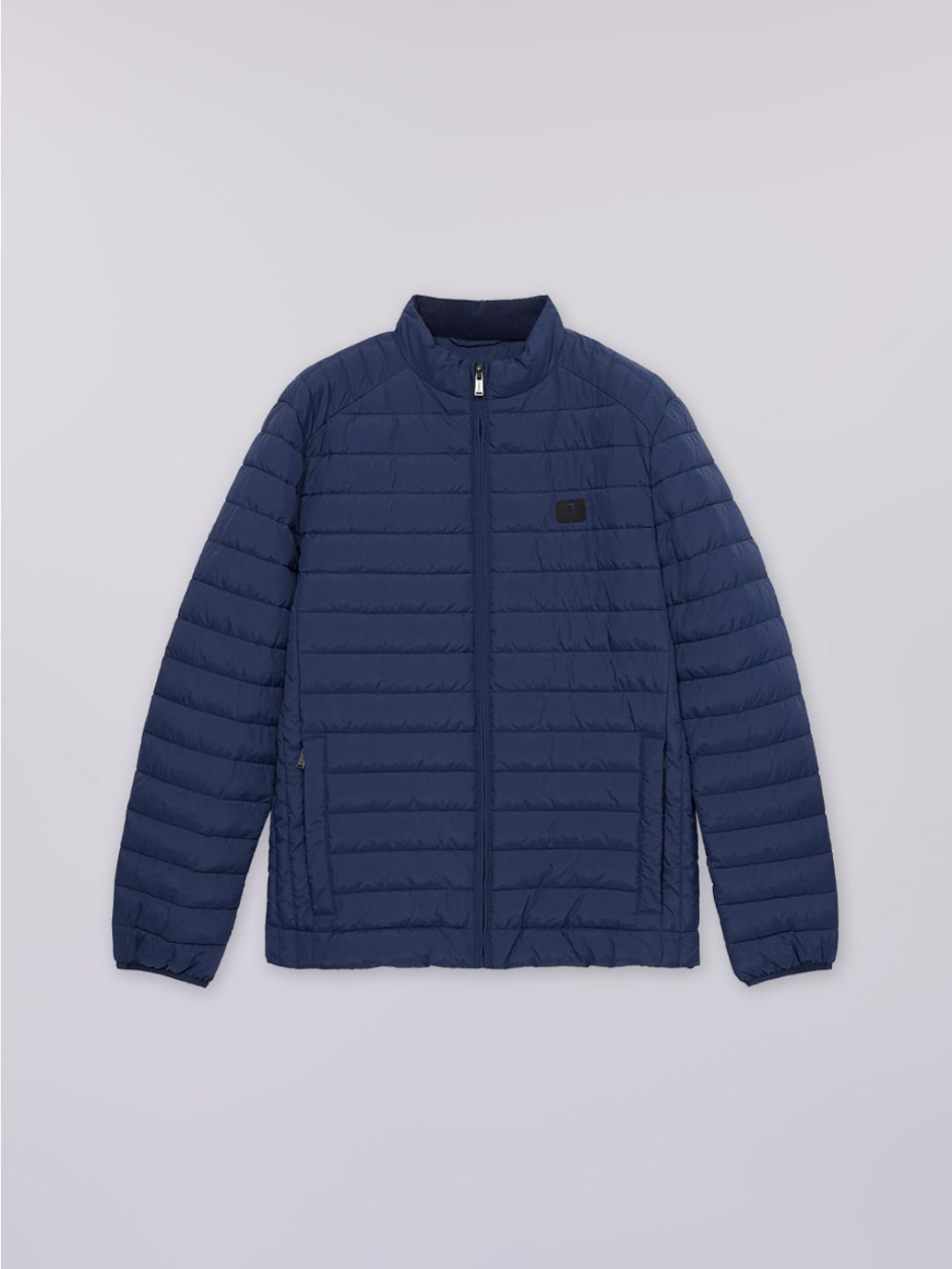 Trussardi Giacca imbottita in nylon crinkle Blu