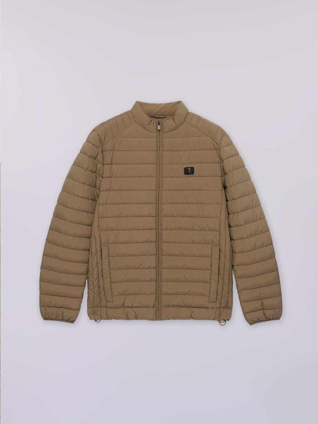 Trussardi Giacca imbottita in nylon crinkle Verde