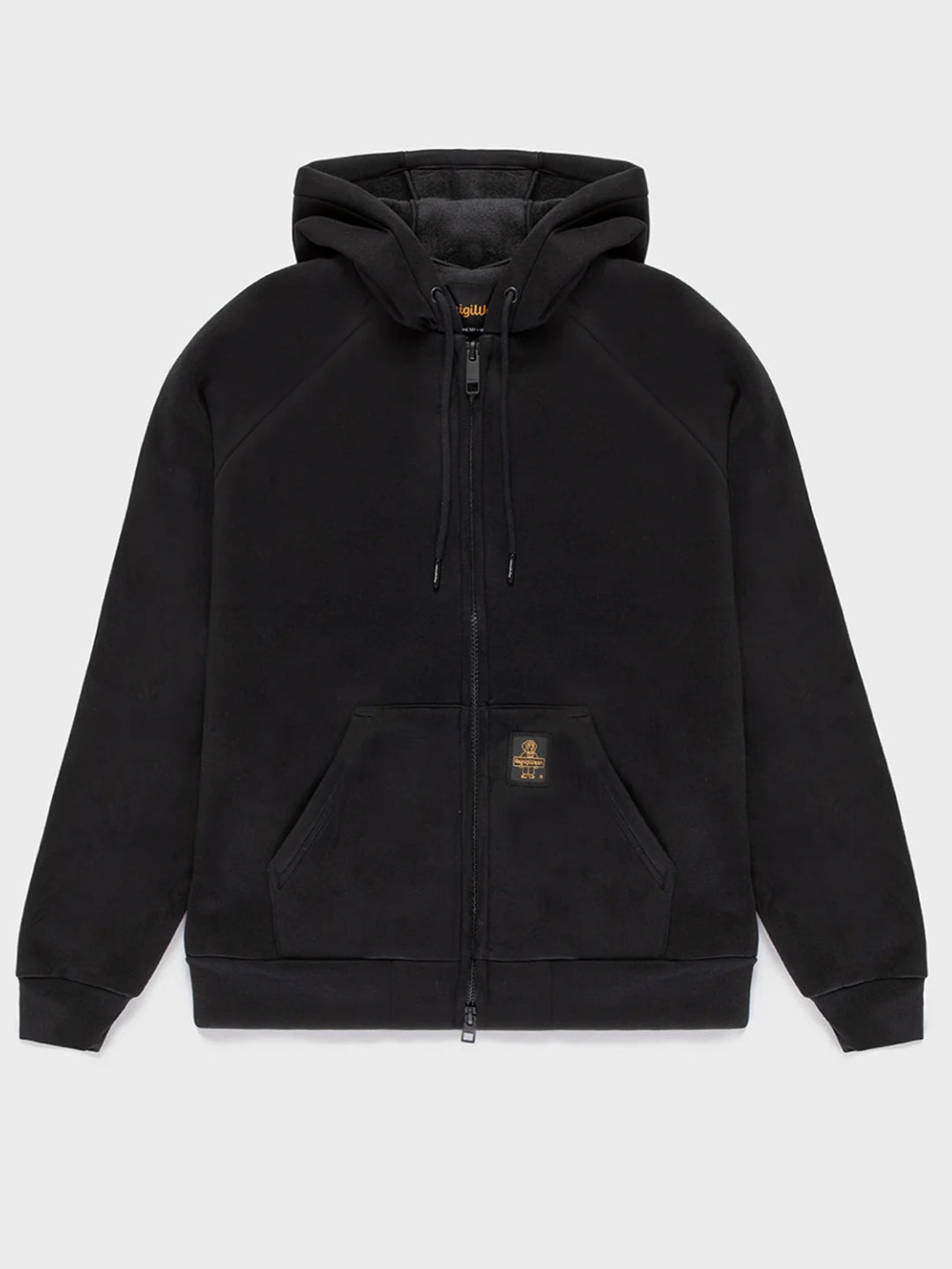 Refrigiwear Felpa Frankie da uomo in scuba con cappuccio Nero