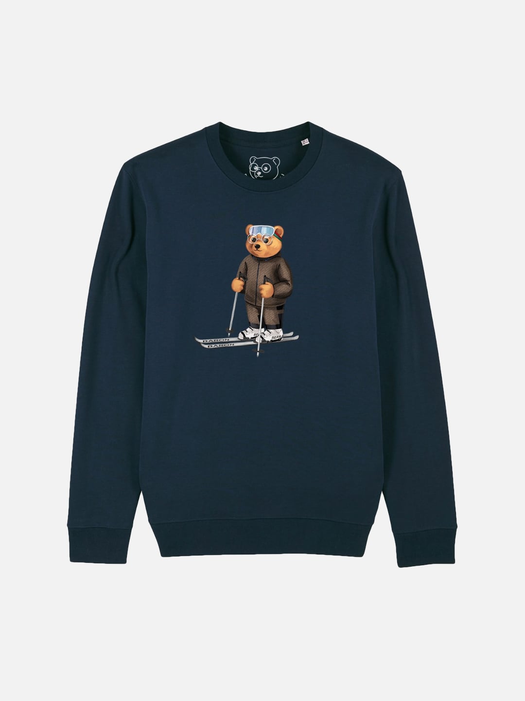 Felpa Girocollo Uomo in Cotone Organico Filou 108 Navy Blue