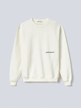 Hinnominate Felpa Basica Paricollo Con Stampa Off White